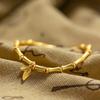 The ancient sand gold bamboo bracelet women's gold store has theThe new Chinese style will not fade for a long time