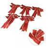 Vibrant Christmas Bow Decoration Ornament for Dressing Up Your Tree Pack of 5
