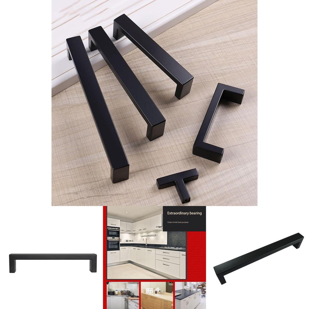 Cupboard Kitchen Cabinet Bar Door Handle Square Drawer Handles Product Household