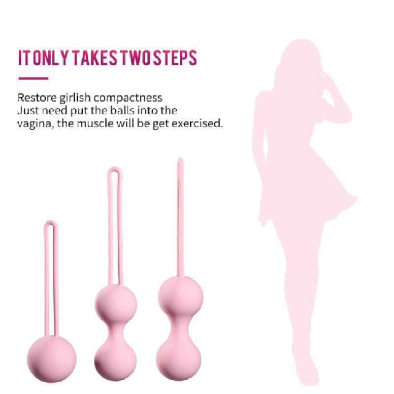 Medical Silicone Kegel Balls Exercise Tightening Device Balls Safe Ben Wa Ball for Women Vaginal Massager Adult Toy No Vibrator