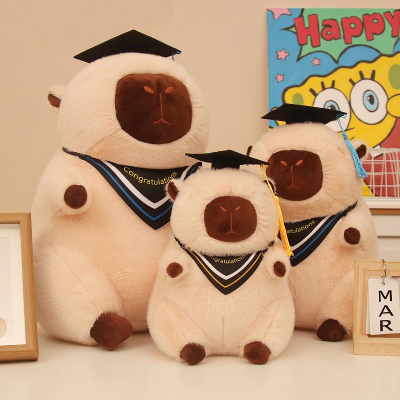 Capybara Doctor Plush Toy - Graduation Souvenir Gift