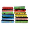 1PC 16-Hole Wooden Harmonica Colorful Cartoon Style Mouth Organ Child Beginner Musical Instrument Toys Early Education Props ZYF