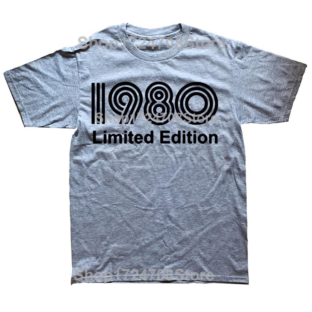 Novelty Awesome 1980 Limited Edition Funny 45th T Shirts Graphic Cotton Streetwear Short Sleeve Birthday Gifts Summer T-shirt