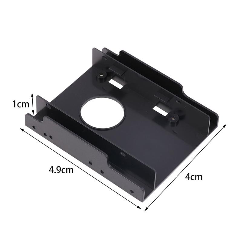 1 Sett Harddisk Intern Adapter Monteringssett Brakett Dobbel Stasjonær SSD Monteringsbrakett 2.5 Til 3.5 Tommers Harddiskbrakett