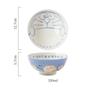 1pc 5 Inch Japanese Style Cartoon Cat Ceramic Bowl Home Cute Children's Dinnerware Kitchen Small Tableware
