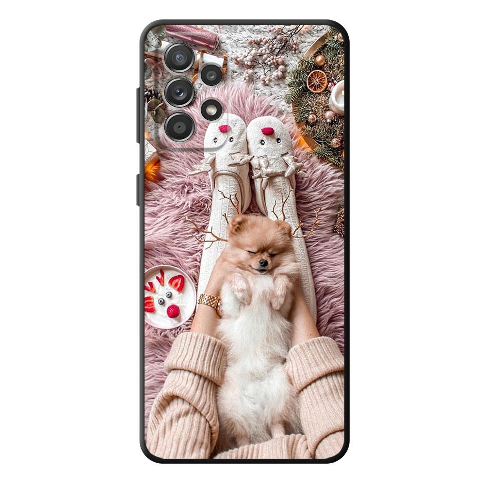 Merry Christma Winter Girl Black Shell Back Phone Case for Vivo S1 Y70 Y17 V21 Y53 V17 Y31 V20 Y11 Y72 5G Y19 Y15 Y81 Y20 Bag