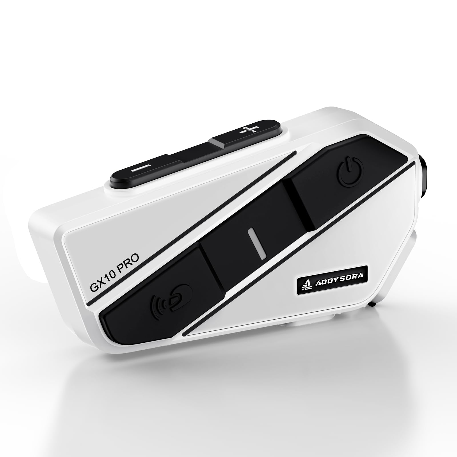 

Мотоциклетная гарнитура AOOYSORA GX10 Pro, одновременная связь для 1-10 человек, максимальная дальность вызова GX10 PRO-1 unit белый