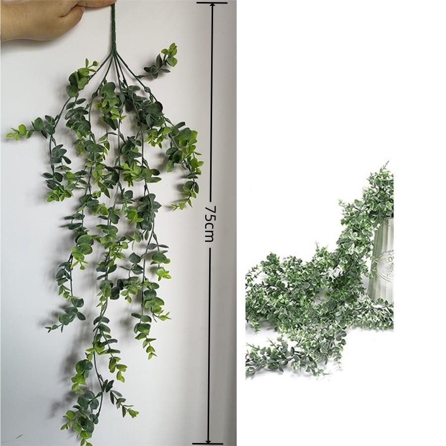 Grüne hängende künstliche Pflanze Eukalyptus-Weinblätter Hausgarten-Raum-Dekor-gefälschte Pflanzen-Gras-Hochzeitsfest-Wand-Dekora