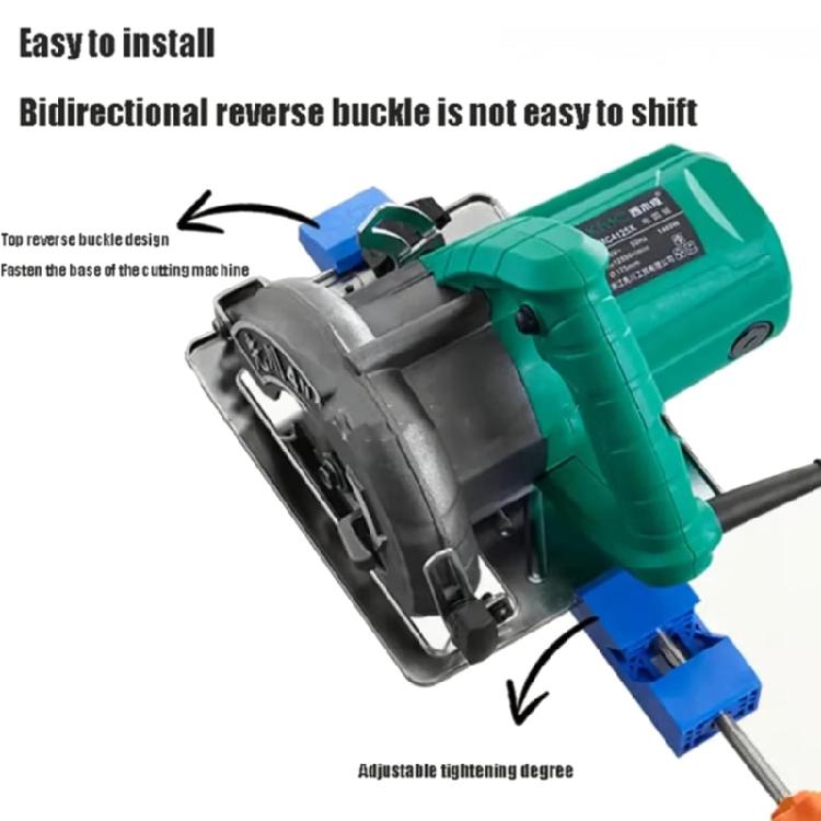 Adjustable Electric Circular Handsaw Positioning Clamp Quick Fixing Jigs for Precise Cut in Wood Metal&Plastic Surfaces