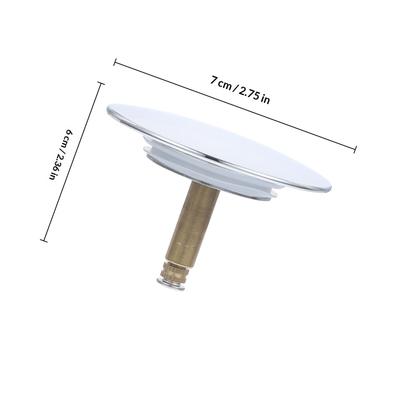 Bath Drain Stopper High Grade Copper Bathroom Sink Plug Fast Water Draining Anti Rust Tub Drain Stopper Easy Installation Bath