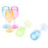 5Pcs 1:12 Doll Houses Colorful Wine Glass Cup Goblet Bar Drinking Miniature
