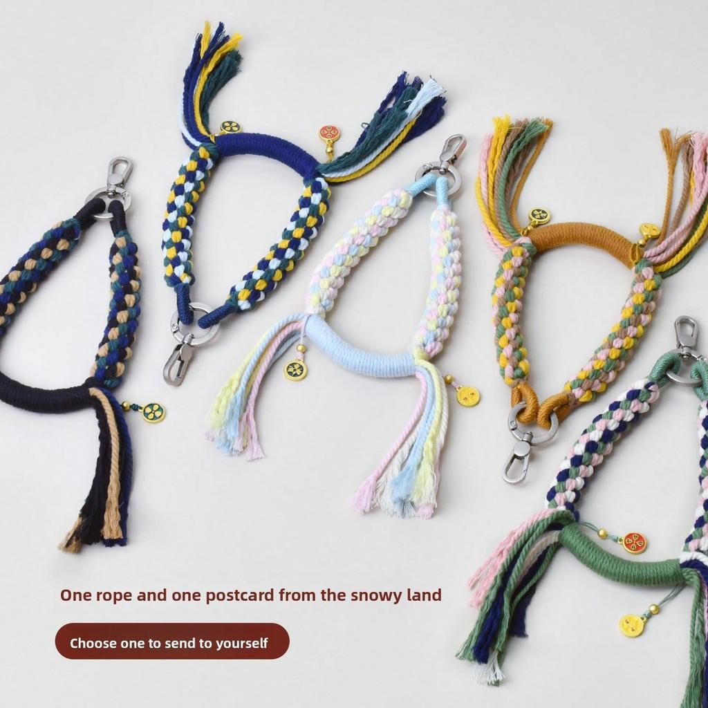 Mobile Phone Chain, Hand Rub Cotton Rope, Pendant, Wrist Rope, Bag Key, Multi-Purpose Pendant.