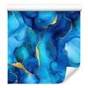 Ink Blue, Turquoise, Azure and Navy Blue Wallpaper 50x1000