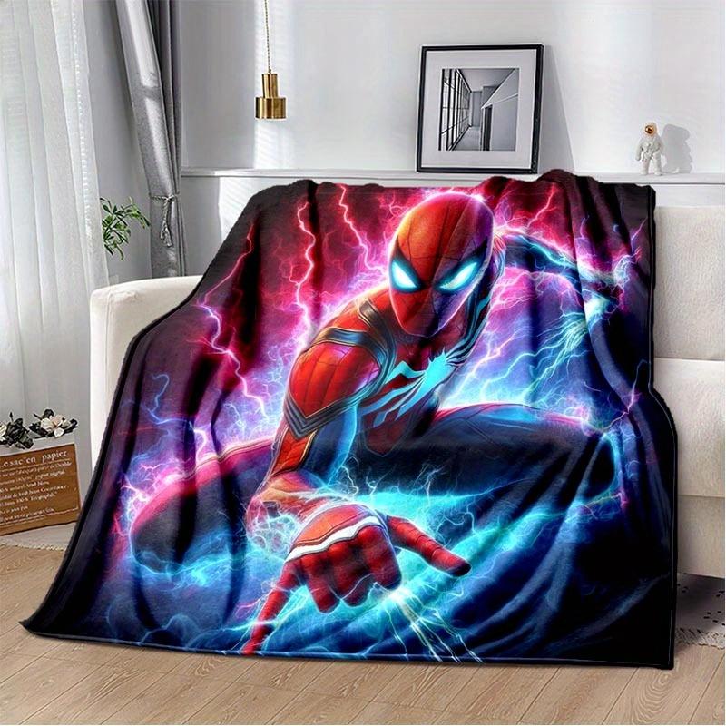1pc Spider-Man Printing Blanket - Soft, All-Season Throw for Living Room, Bedroom,Personalized Gift with Adorable Cartoon Design
