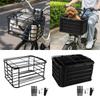 Bike Basket Rear Durable Carbon Steel Storage Basket Large Organizer for Daily Commute and Spring Outings