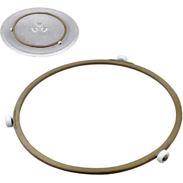 7 Inch Microwave Turntable Ring Microwave Roller Ring, Glass Plate Tray Support Holder, Replacement Inner Ring - for Microwave Oven Glass Turntable 7.45inch outside diameter