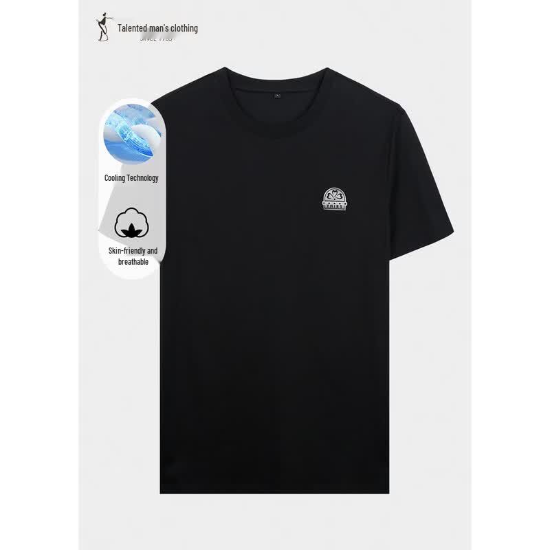 TRIES Cool-Touch Slogan T-Shirt 50 чёрный