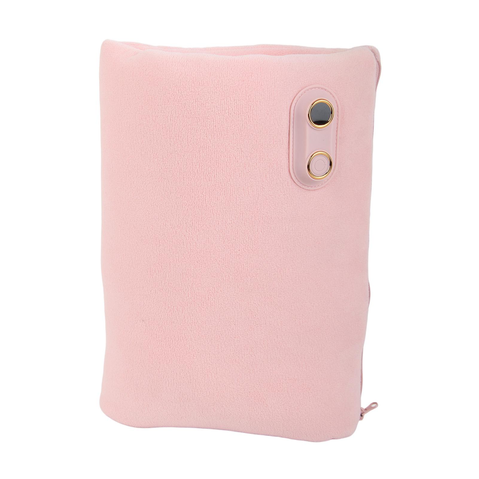 Карман-грелка для рук на молнии, 3 режима регулировки, хлопковый плюш, муфта для рук, электрическая грелка для рук, икр, колена, розовый