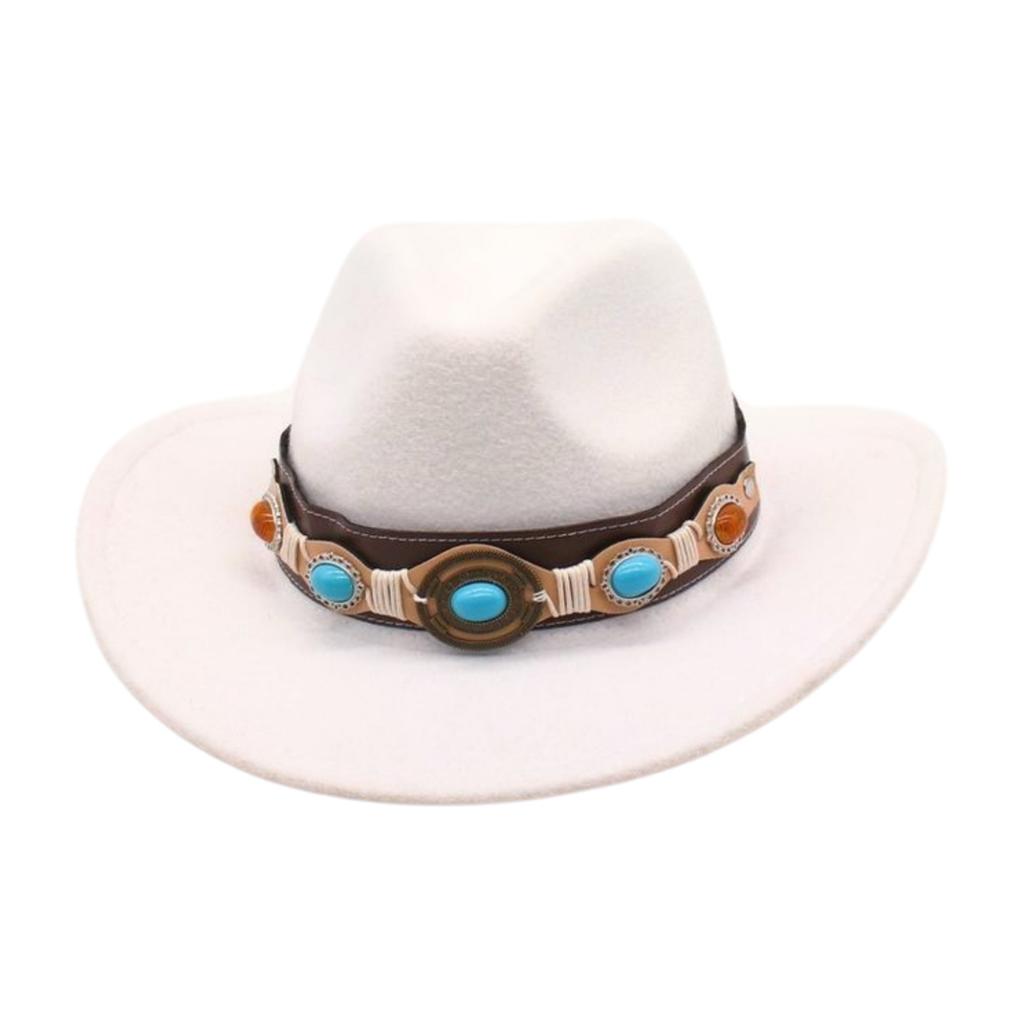 Premium Ethnic Style Tibetan Grassland Stage Performance Top Hat Retro Jazz Elegant Jazz Hat