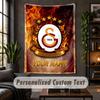 Wall Tapestry Galatasaray FC Print Custom Name Text Wall Hanging Home Decor