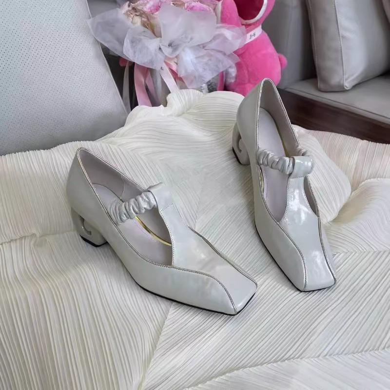 Cute Square Toe Ladies Ballet Shoes Fashion Flat Bow Mary Jane Summer Women's Pumps Commuter Concise Female Shoes