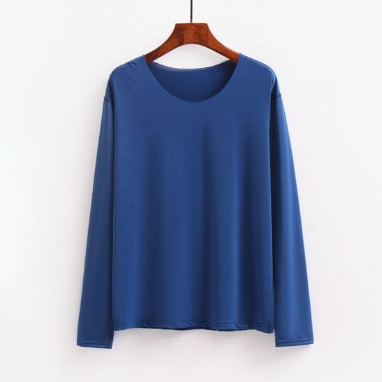 Podzim Jarní Pánský top Bezešvé Jednobarevné O Dlouhé rukávy Vysoce elastické Rychleschnoucí Denní nošení