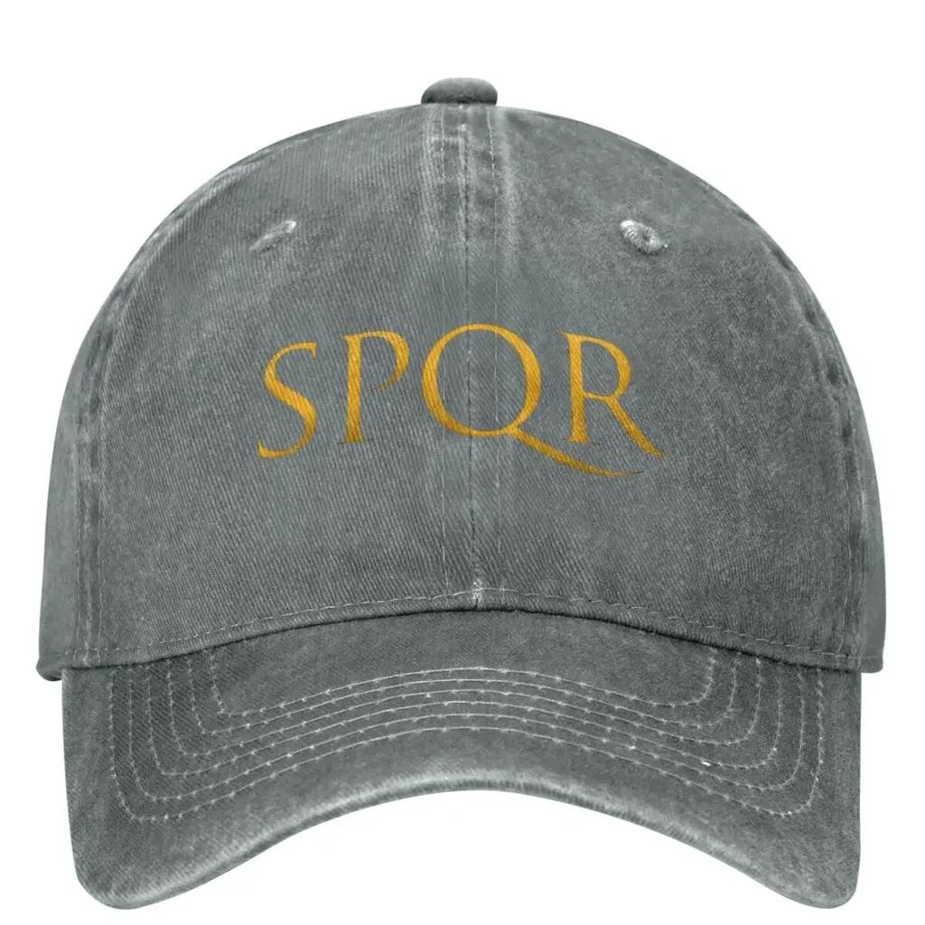 Custom Gold SPQR Casual Baseball Cap Summer Trucker Hat Dropshipping Outdoor Sport Hip Hop Hats Unisex Men Classic Baseball Caps