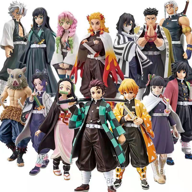 Anime Demon Slayer Kimetsu no Yaiba Figur Kamado Tanjirou Actionfigur Agatsuma Zenitsu Nezuko Krieger PVC Modell Spielzeug