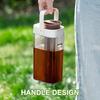 New 1L Cold Brew Coffee Maker Handheld Handle Abs Coffee Cold Brew Bottle With Scale,Tea Infuser Brewing Immersion Coffee Kettle