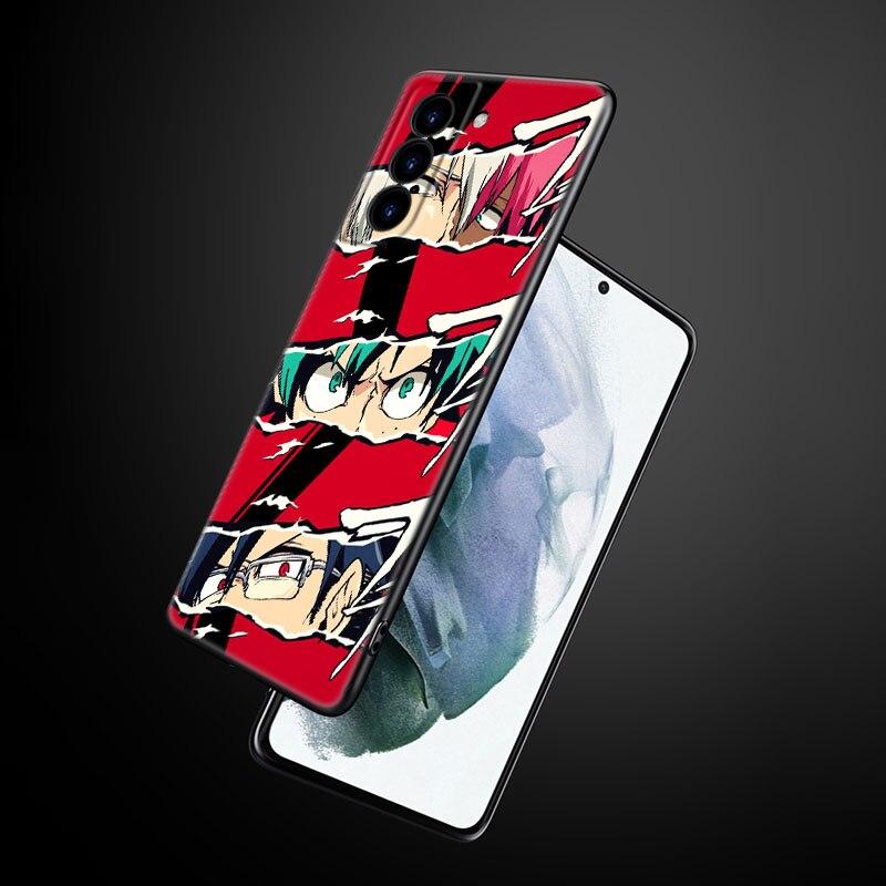 

Чехол для телефона Моя геройская академия для Samsung Galaxy S22 Pro S21 S20 Ultra FE S10 Lite 5G S10E S9 S8 Plus Мягкий ТПУ Черный чехол Samsung S8