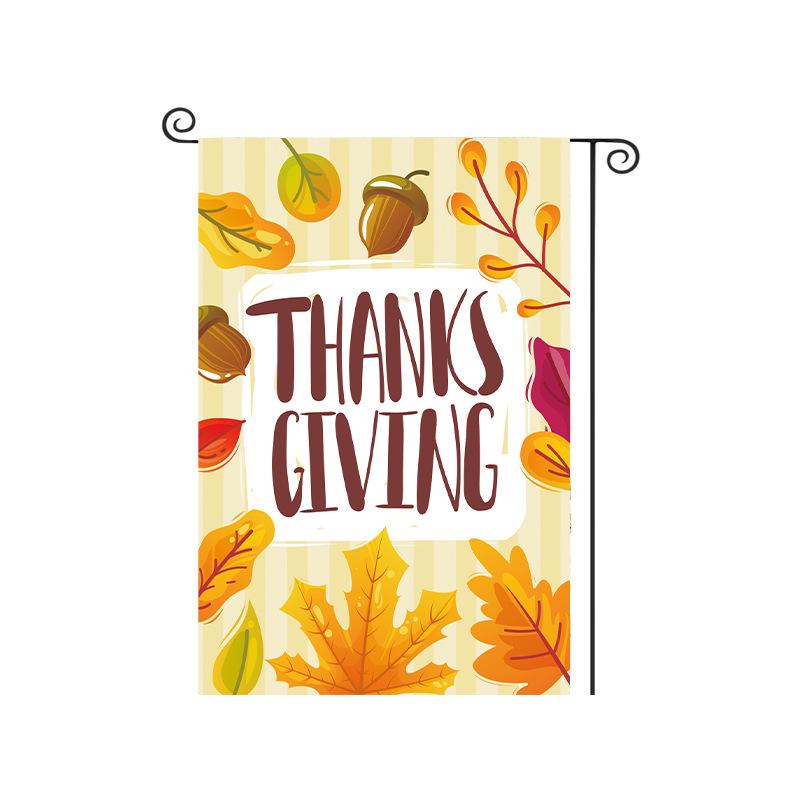 Thanksgiving Pumpkin Harvest Garden Flag for Outdoor Autumn Decor
