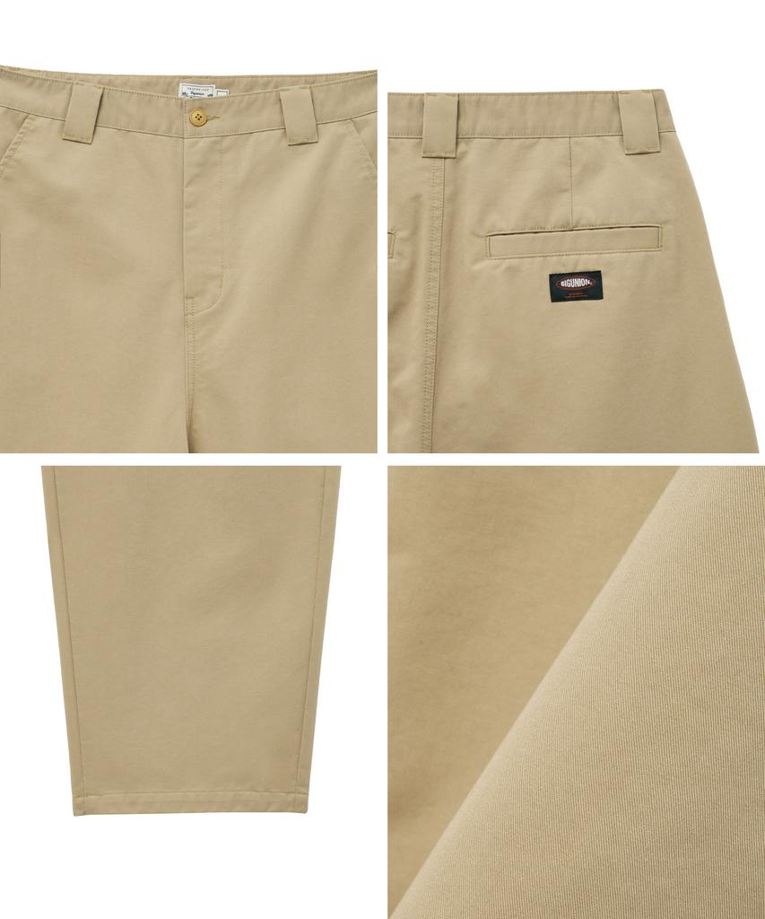 BIG UNION Classic Big Baggy Chino Pants (Beige)
