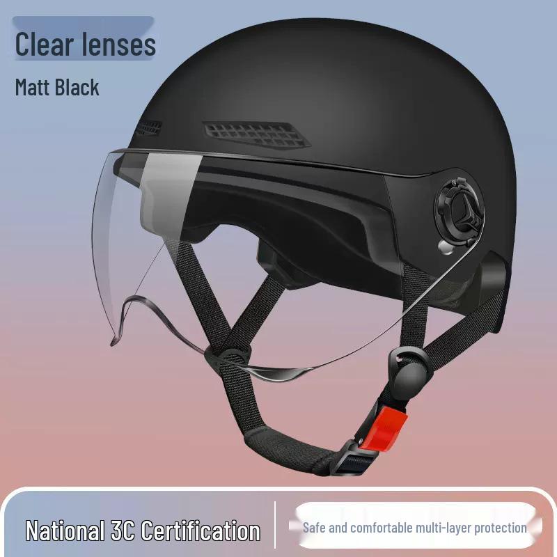 3C Certified Lightweight Electric Bike Half-Helmet with Summer Sun Protection for Men and Women