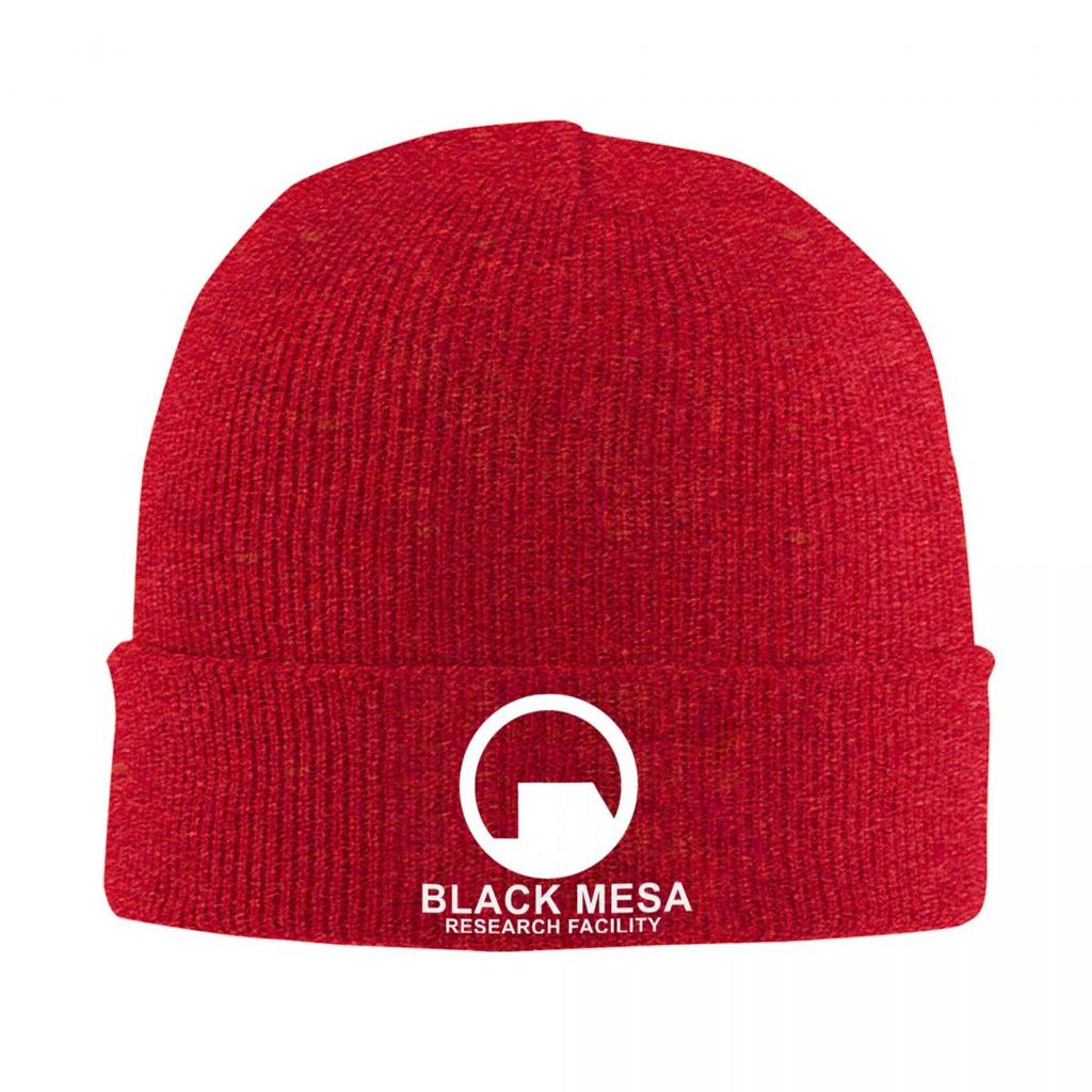 Half Life Bonnet Hats Black Mesa Research Facility Gamer Skullies Beanies Male Warm Soft Beanie Hats Winter Outdoor Sport Cap
