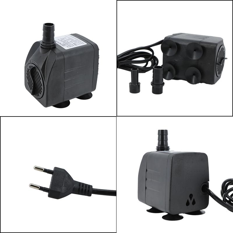 3/5/10/16/25/35/45W EU 220v Submersible Water mirco Pump for Water Gardens Hydroponic Systems Aquarium Tabletop Fountains Pon