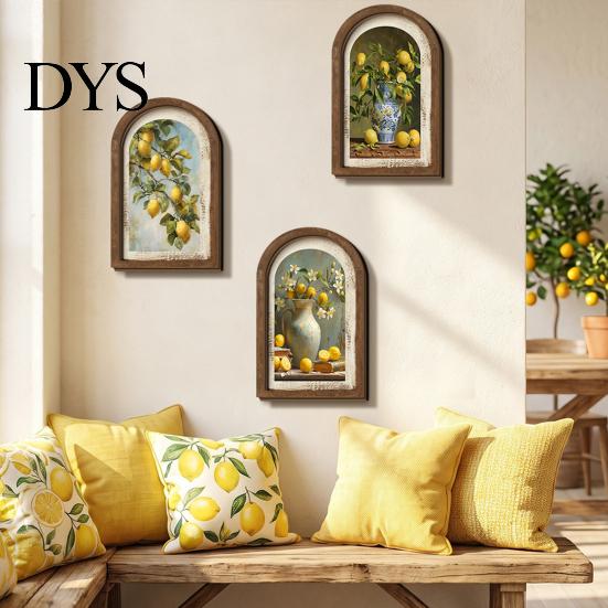 Pastorale Stijl Huisdecoratie Tulp Houten Muurbord, Decoratieve Tafelblad Display Stukken, Retro Kunst Franse Gebogen Hanger voor Boerderij Slaapkamer