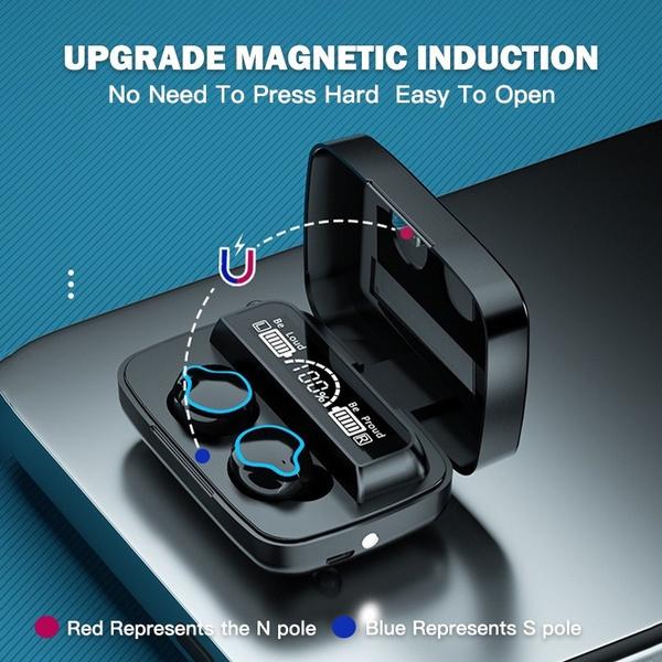 3D Touch Bluetooth 5.1 Ohrhörer 9000 mAh LED-Display Drahtlose Headsets Rauschunterdrückung Headset 9D HiFi Stereo Kopfhörer IPX7 Wasserdicht