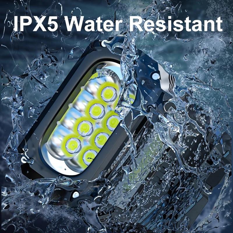 X609 Flashlight 12000Lm The Most Powerful LED Flashlight Rechargeable Flashlight Tactical Light Long Gun Light Camping
