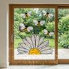 Removable Bee Glass Sticker Waterproof Sunflower Wall Decals Art Bee Window Stickers  Living Room