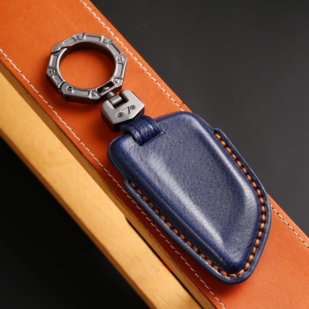Leather Car Key Case Cover Fob Shell For Bmw X1 X3 X5 X6 X7 3 5 6 7 Series G20 G30 G11 F15 F16 G01 G02 F48 Accessories -
