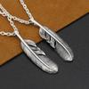 S925 Sterling Silver Jewelry Retro Thai Silver Personality Handmade Classic Eagle Feather Pendant
