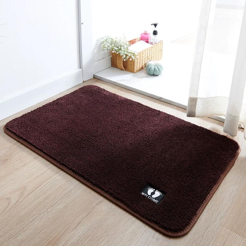 Bathroom Floor Mat, Water-Absorbent, Non-Slip Mat for Bathroom Entrance, Toilet Doorway, Kitchen Door Mat, Household Carpet, Bathroom Mat