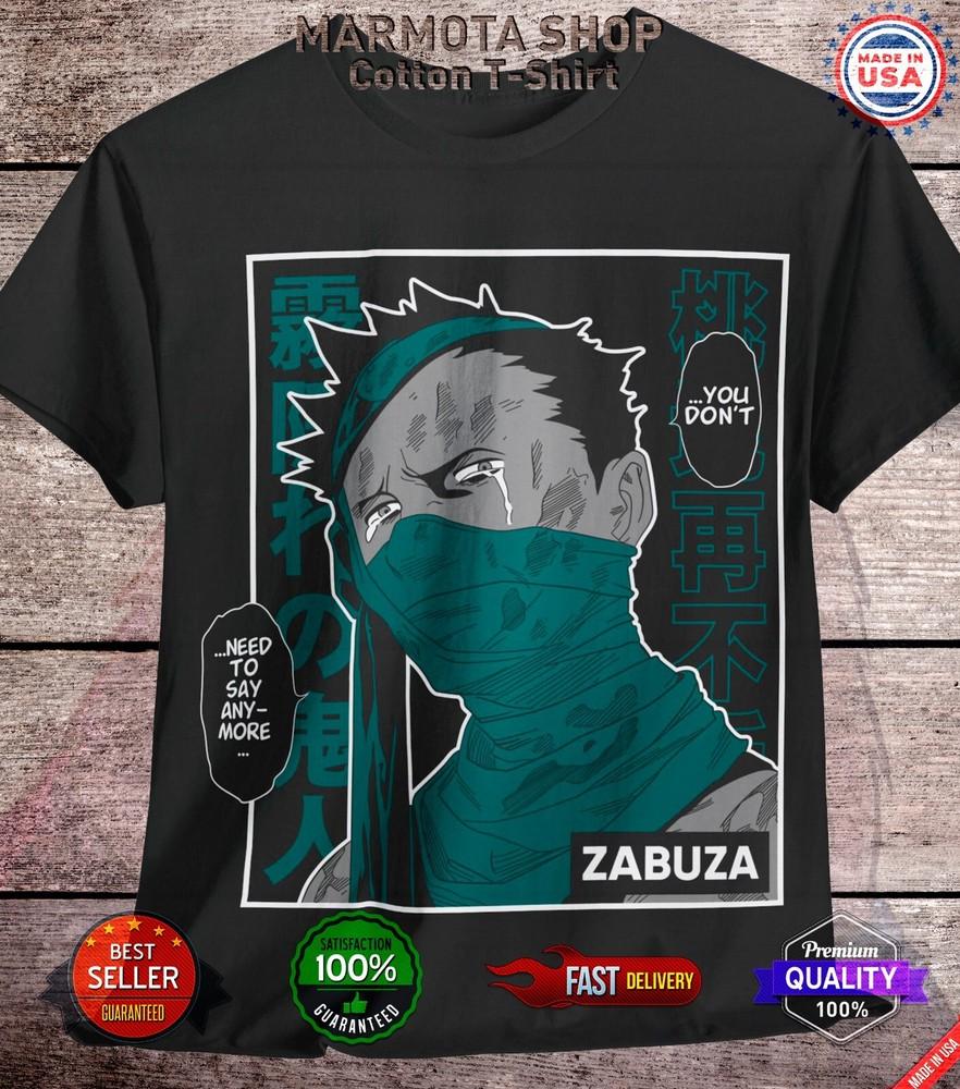 

Zabuza Momochi Shirt Naruto Shippuden Itachi Anime Unisex Tee T-Shirt All Size 4XL