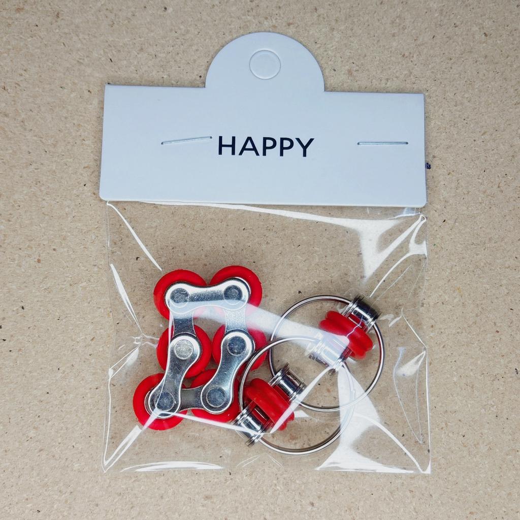 Bike Chain Fidget Toys Set - Six Roller Chain & Key Flippy Chain Novelty Stress Relief Toys for Pressure Relief Autism ADHD ADD