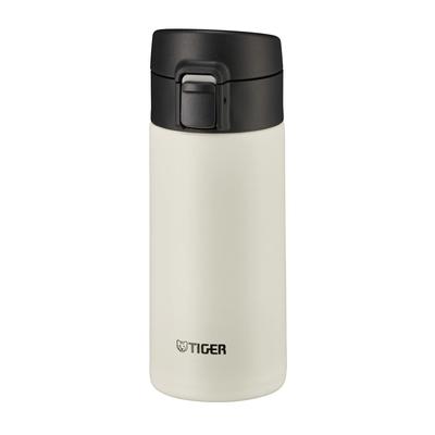 Tiger Thermos Water Bottle 360ml Mug Bottle One Touch Lightweight Stainless Steel Bottle Vacuum Insulated Thermal Insulation White (TIGER) MKA-K036WK
