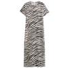 Fashion Style 2024 Autumn New Women's Clothing Stylish Easiest for Match Zebra Stripes Print Dress 8252071