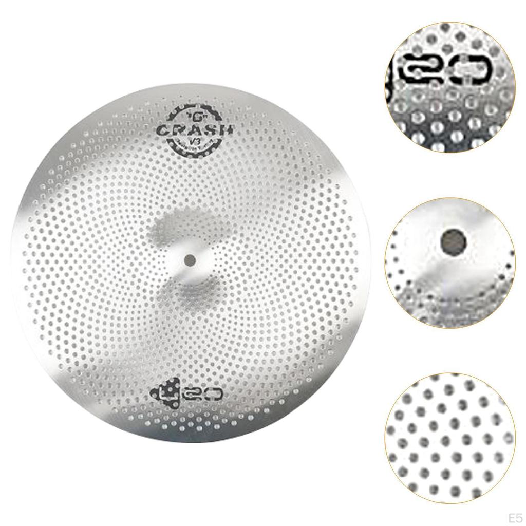 Lavvolum cymbal, stille cymbal, trommeslagerøvelse, cymbal, mute for nybegynnere