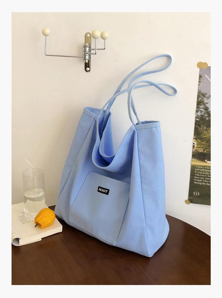 Korean Style Ins Fashi Nyl Shoulder Bag 2026 Spring Summer New Work Commute Casual Large Capacity Student Tote Bag
