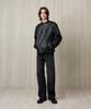 Rerhee Men Faux Leather Biker Jacket Black