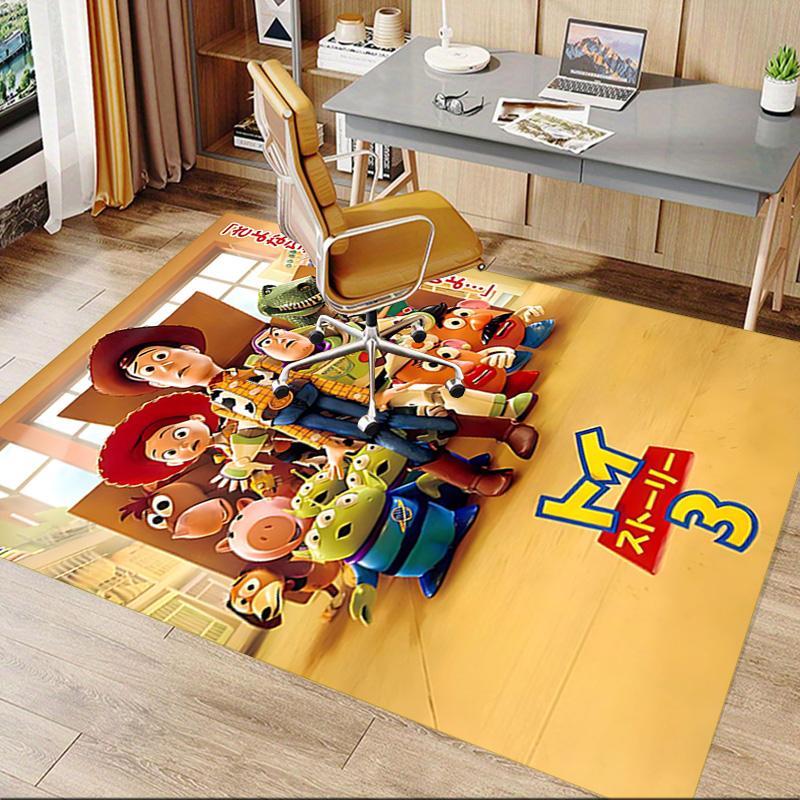 1pc Toy Story Adventure Carpet for Playroom Bedroom Living Room Sofa Home Decor,kids Game Area Rug Non-slip Floor Mat Y72945
